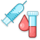 Icon representing a blood test 